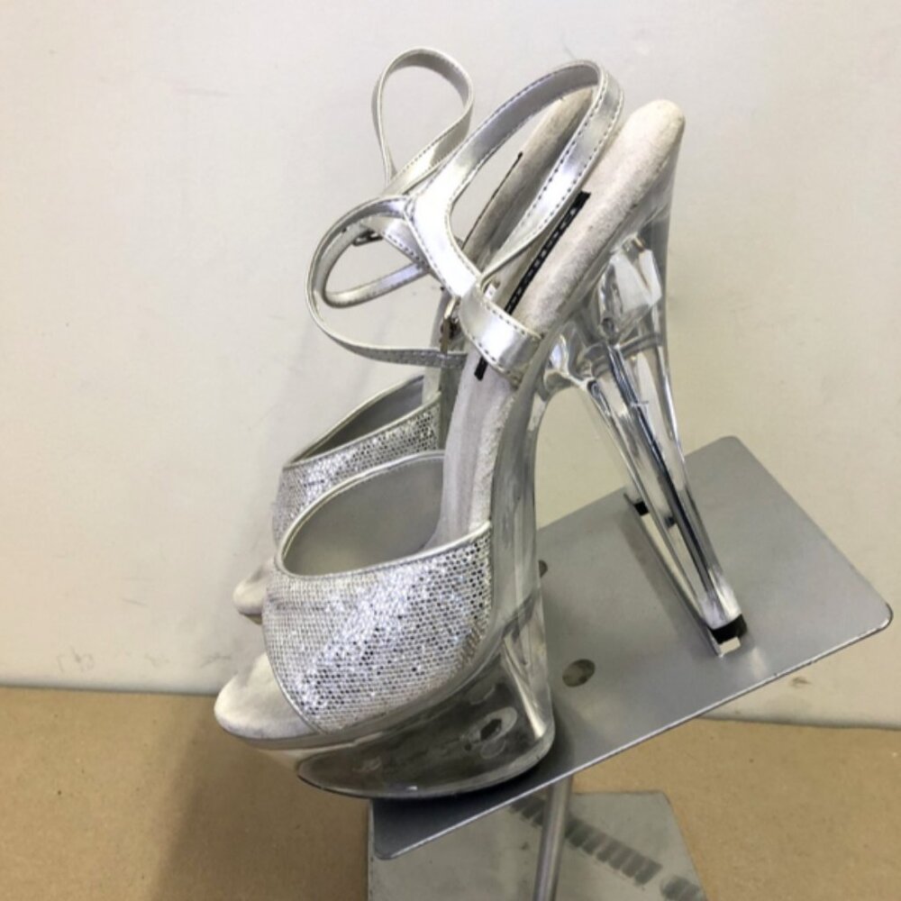 Delicious Silver Platform Stiletto Exoctic Dance Heel